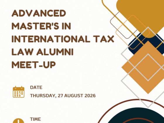 Advanced Master’s in International Tax Law Alumni Meet-Up